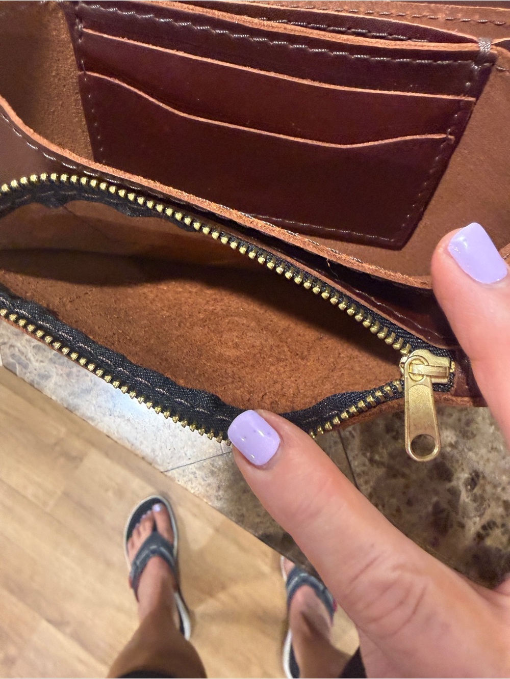 Portland Leather Lily Leather Wristlet - Picture 4 of 9